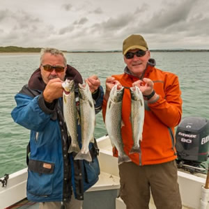 Two friends from Dublin who enjoyed a superb day of trout fishing. July 2014.