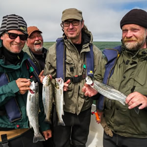 Four friends from Germany who enjoyed a good day on the estuary with me.  June  2014