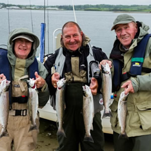 A group of anglers from England who had a very successful day. May 2012.