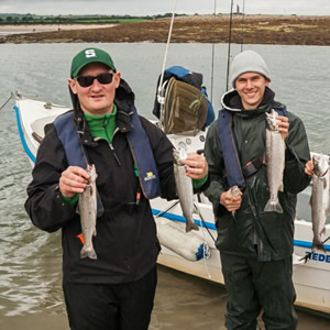 Visiting anglers from Switzerland and Russia with their catch.  July 2014.